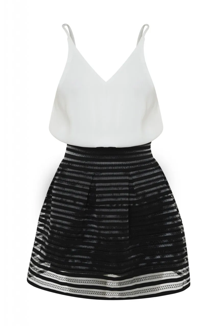 2 in 1 Elastic Skirt Dress