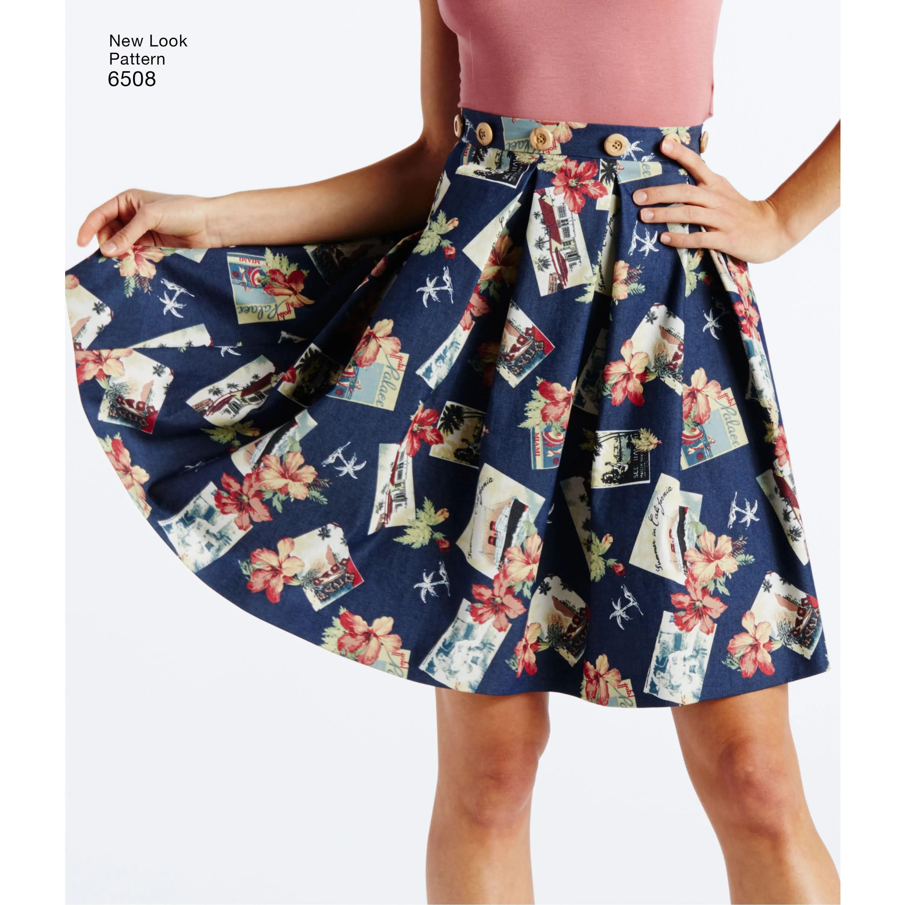 6508 New Look Pattern 6508 Women’s   Dress with Open or Closed Back Variations