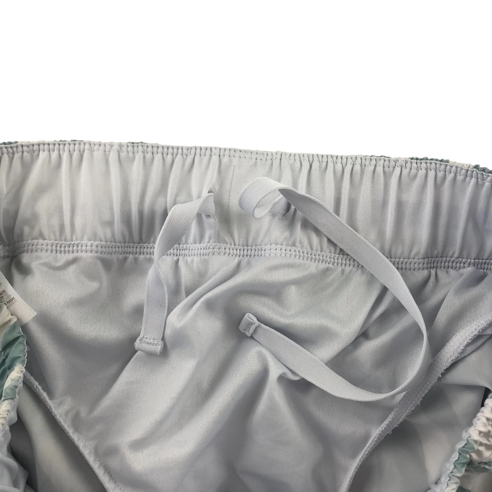 Adidas sport shorts women size S white and mint high waist loose fit