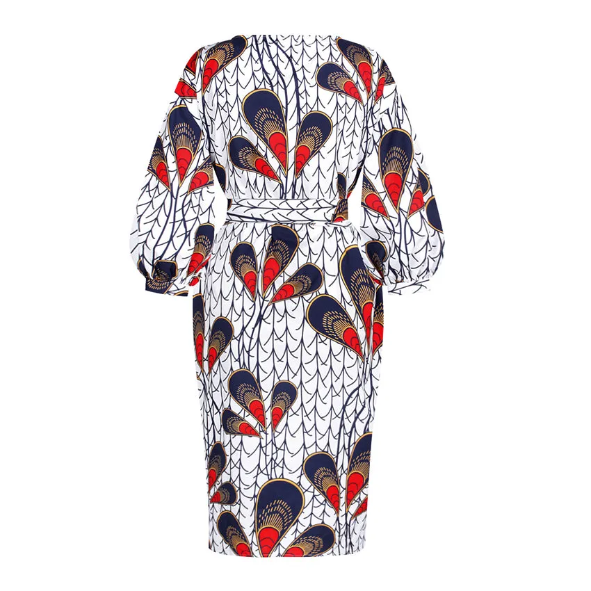 Autumn Dress Dashiki Printed African Dresses for Women