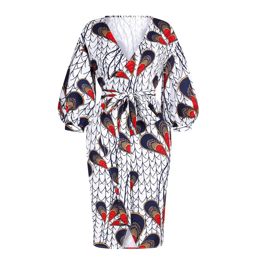 Autumn Dress Dashiki Printed African Dresses for Women