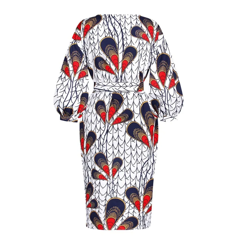 Autumn Dress Dashiki Printed African Dresses for Women