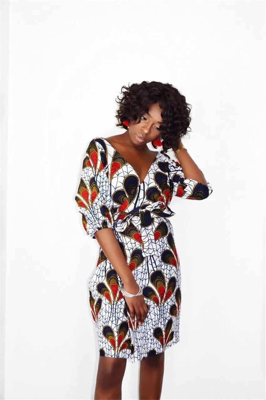 Autumn Dress Dashiki Printed African Dresses for Women