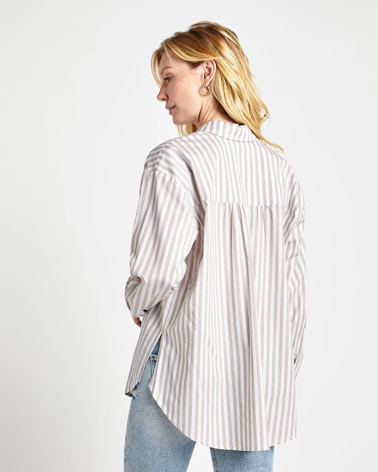 Avril Striped Button Down Shirt