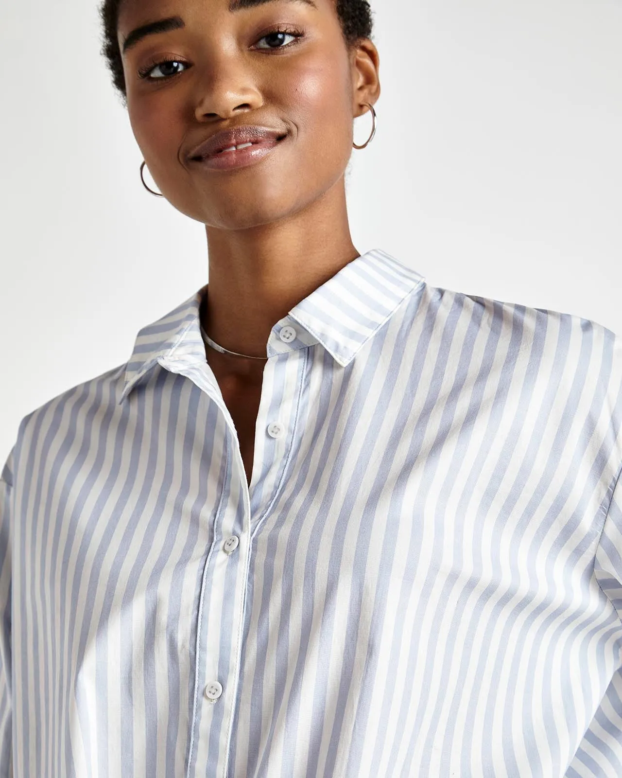Avril Striped Button Down Shirt