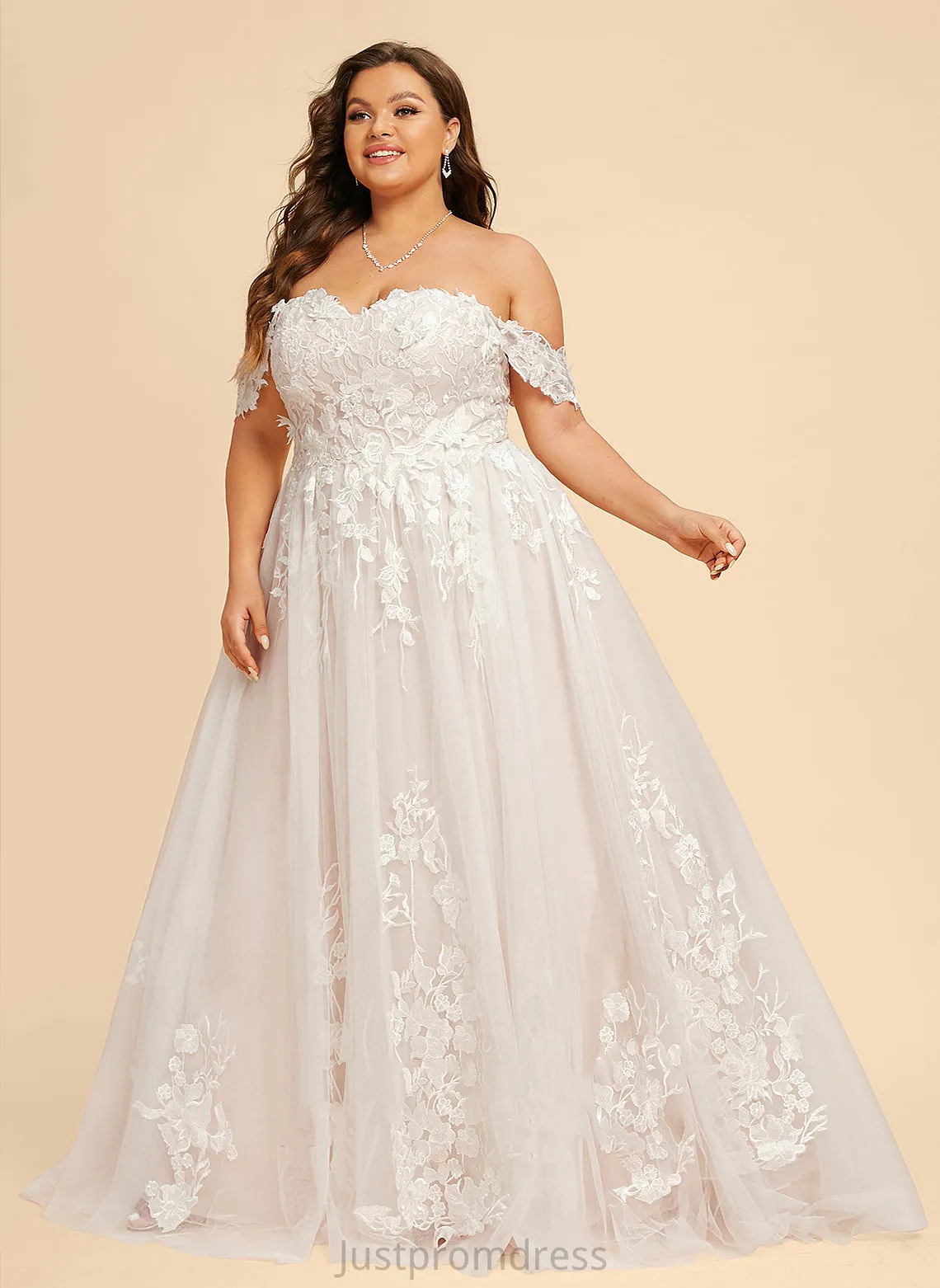 Ball-Gown/Princess Lace Wedding Tulle Wedding Dresses Train Carlee Sweetheart Sweep Dress