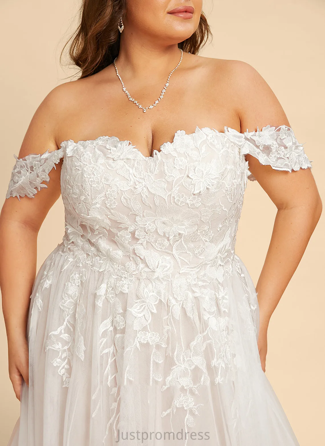 Ball-Gown/Princess Lace Wedding Tulle Wedding Dresses Train Carlee Sweetheart Sweep Dress