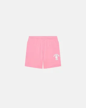 Bape College Sweat Shorts L Pink