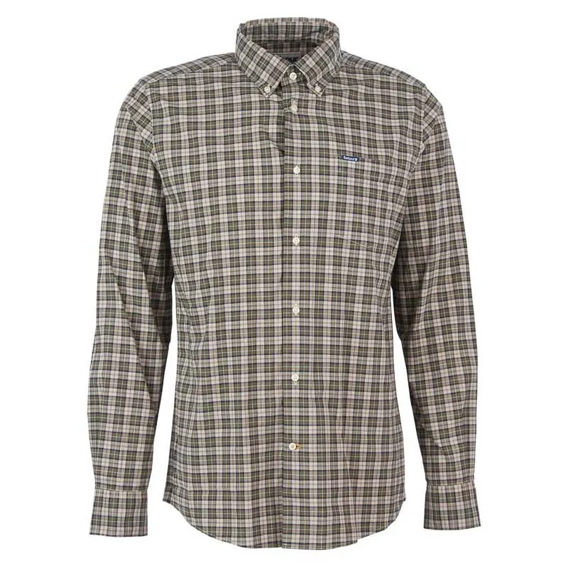 Barbour Lomond Tailored Mens Shirt - Forest Mist