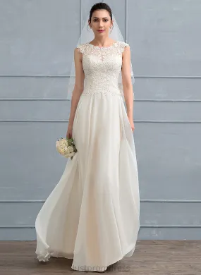 Beading A-Line Scoop Sequins Shyla Lace With Wedding Wedding Dresses Chiffon Dress Floor-Length