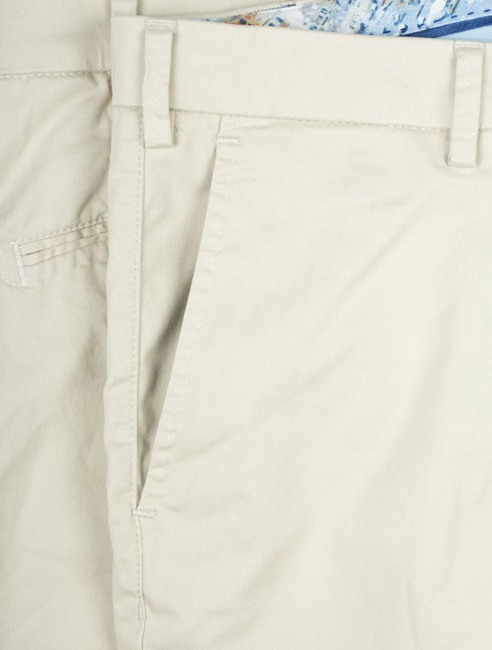 Beige Pegasus Cotton Chino Shorts