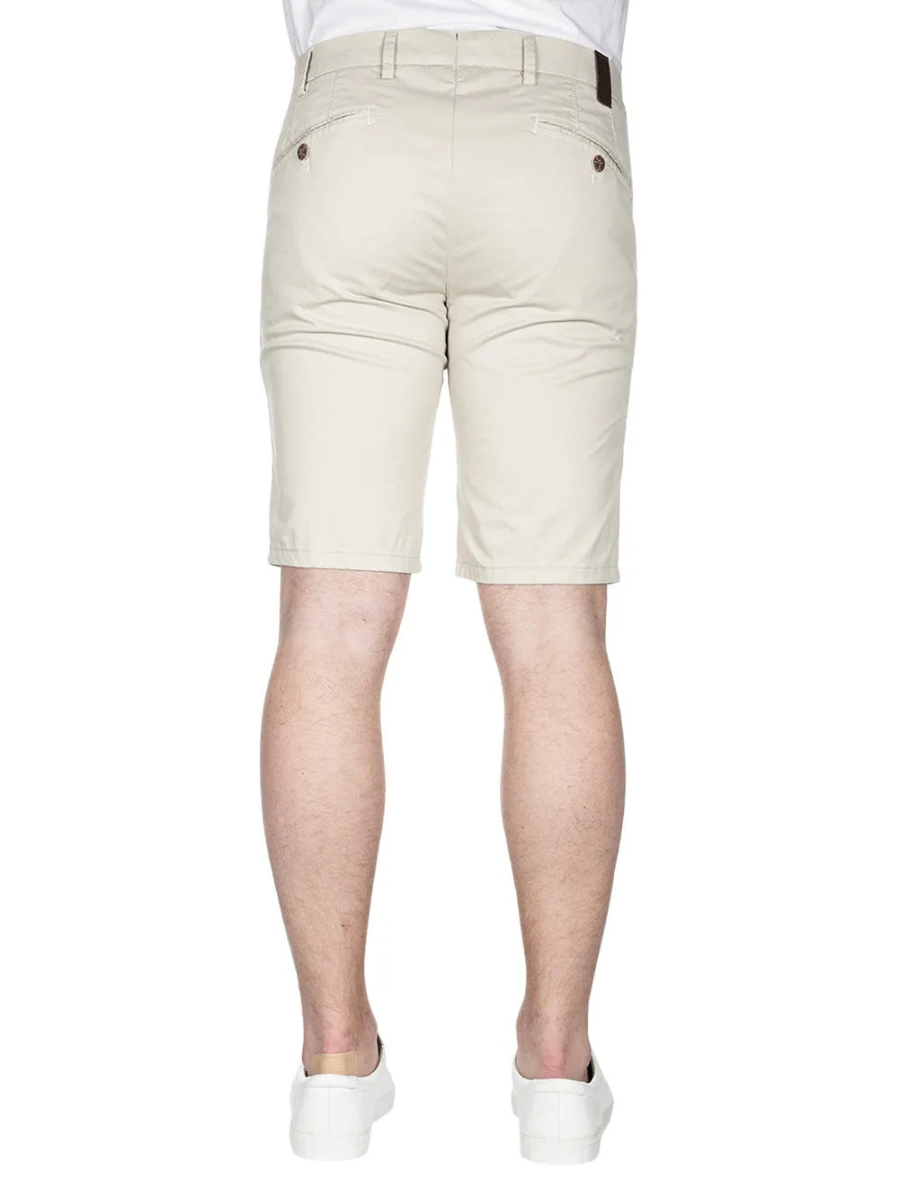 Beige Pegasus Cotton Chino Shorts