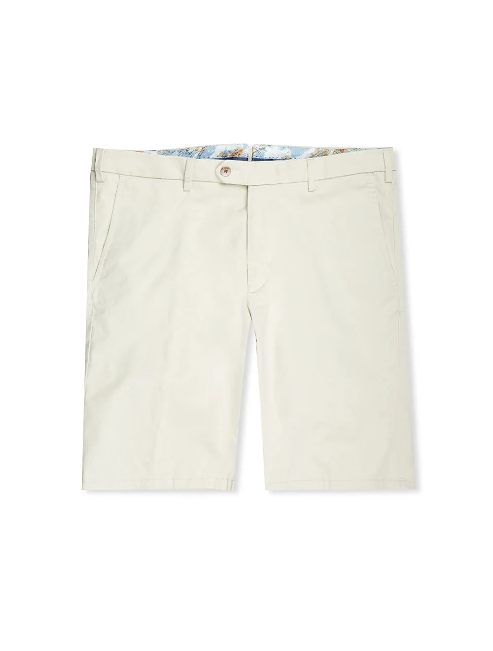 Beige Pegasus Cotton Chino Shorts