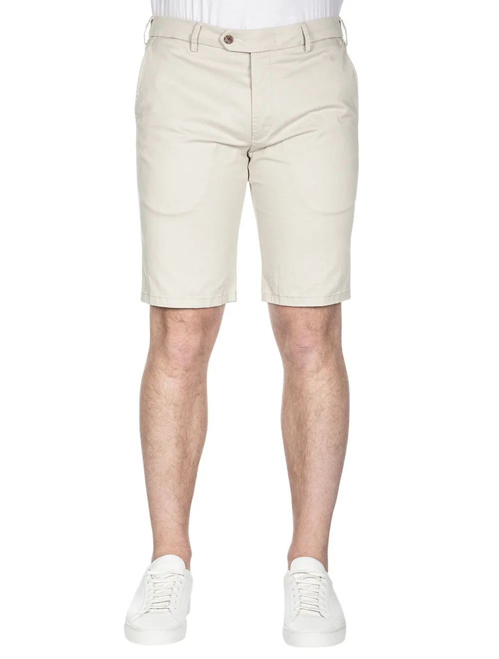 Beige Pegasus Cotton Chino Shorts
