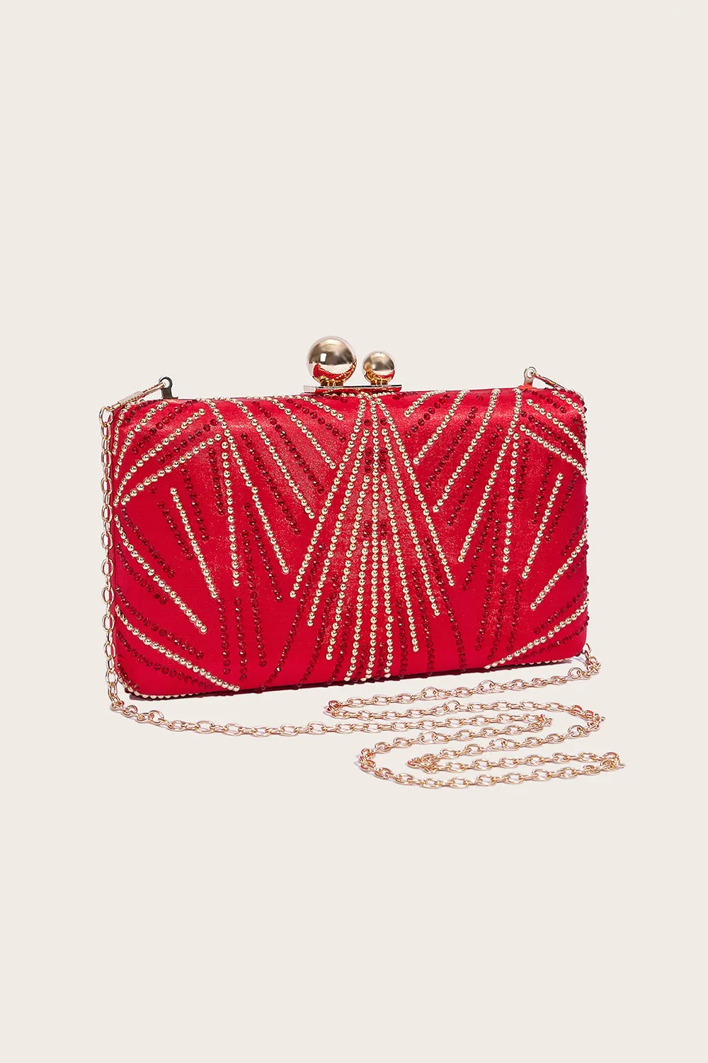 Black Square Beaded Handbag