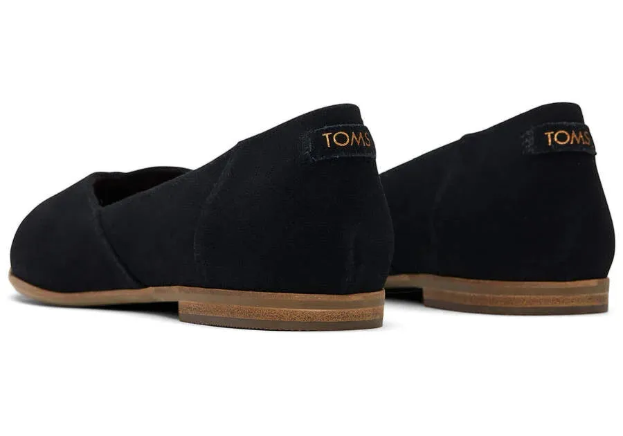 Black Suede Jutti Flat
