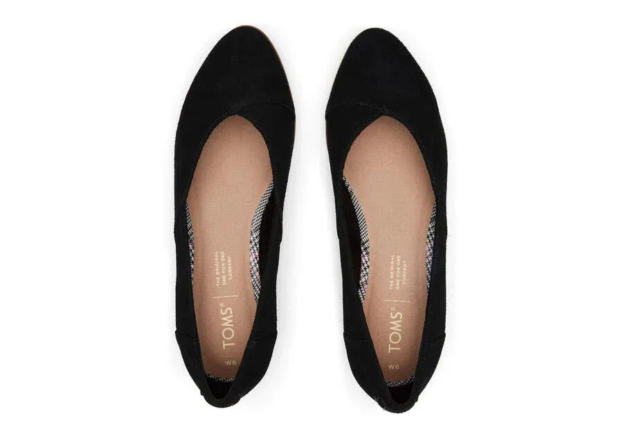 Black Suede Jutti Flat