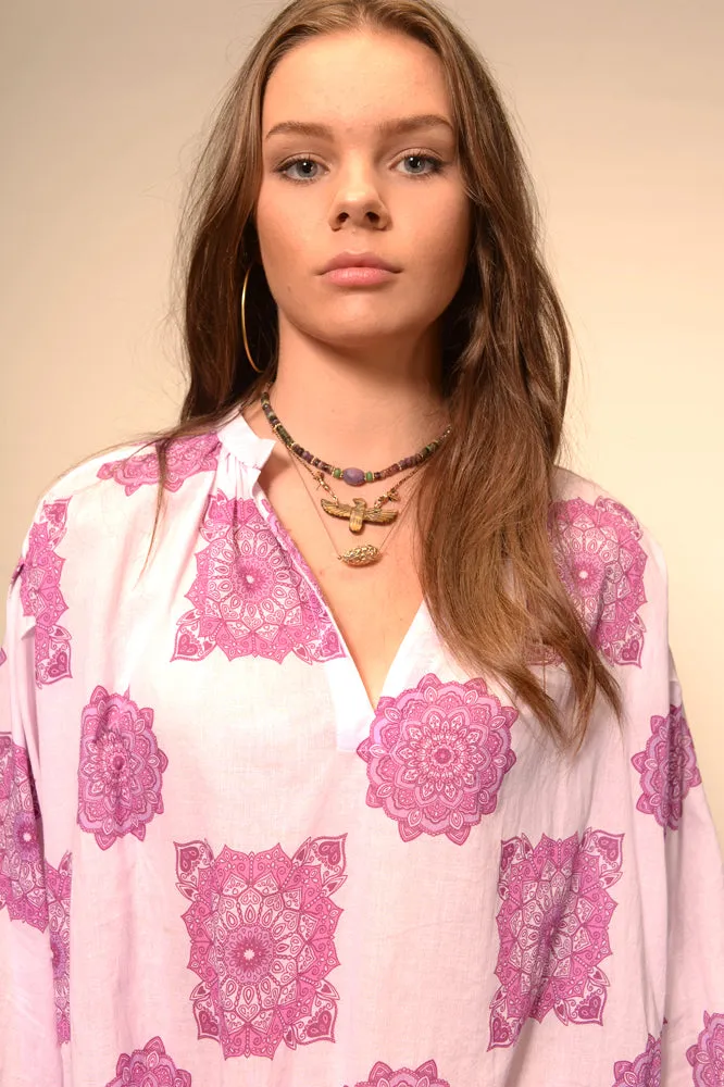 Blouse rose mandala Kali
