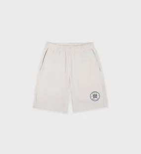 Bristol Crest Gym Short - Heather Gray/Navy