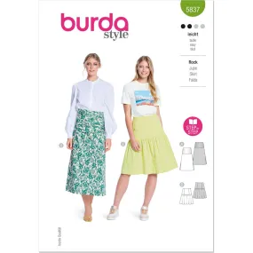 Burda Style Pattern 5837 Misses' Skirt B5837