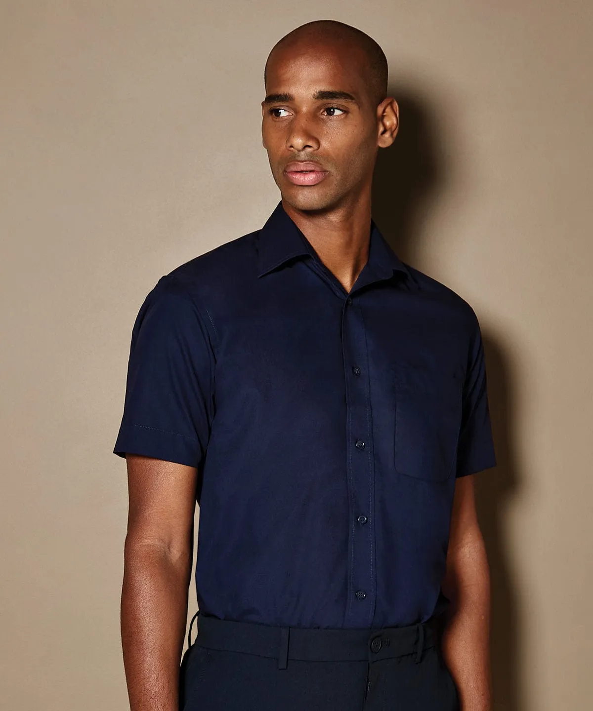 Business shirt short-sleeved (classic fit) | Light Blue