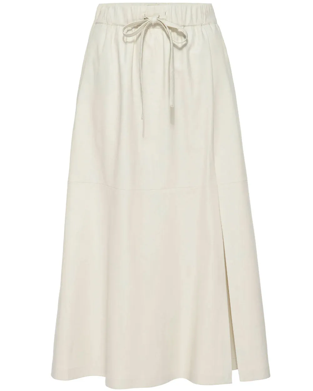 Calla White Vegan Leather Danni Skirt
