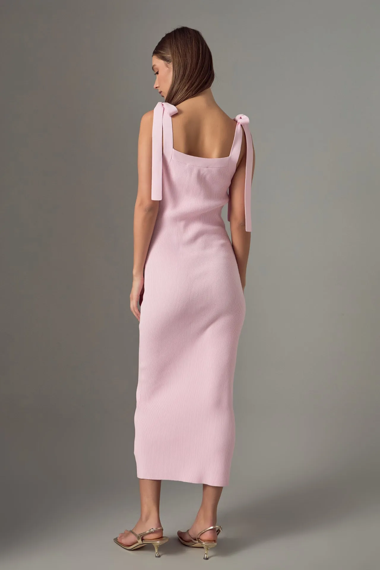 Candace Solid Knit Midi Dress