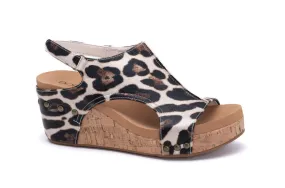 Carley Wedge- Gold Leopard II