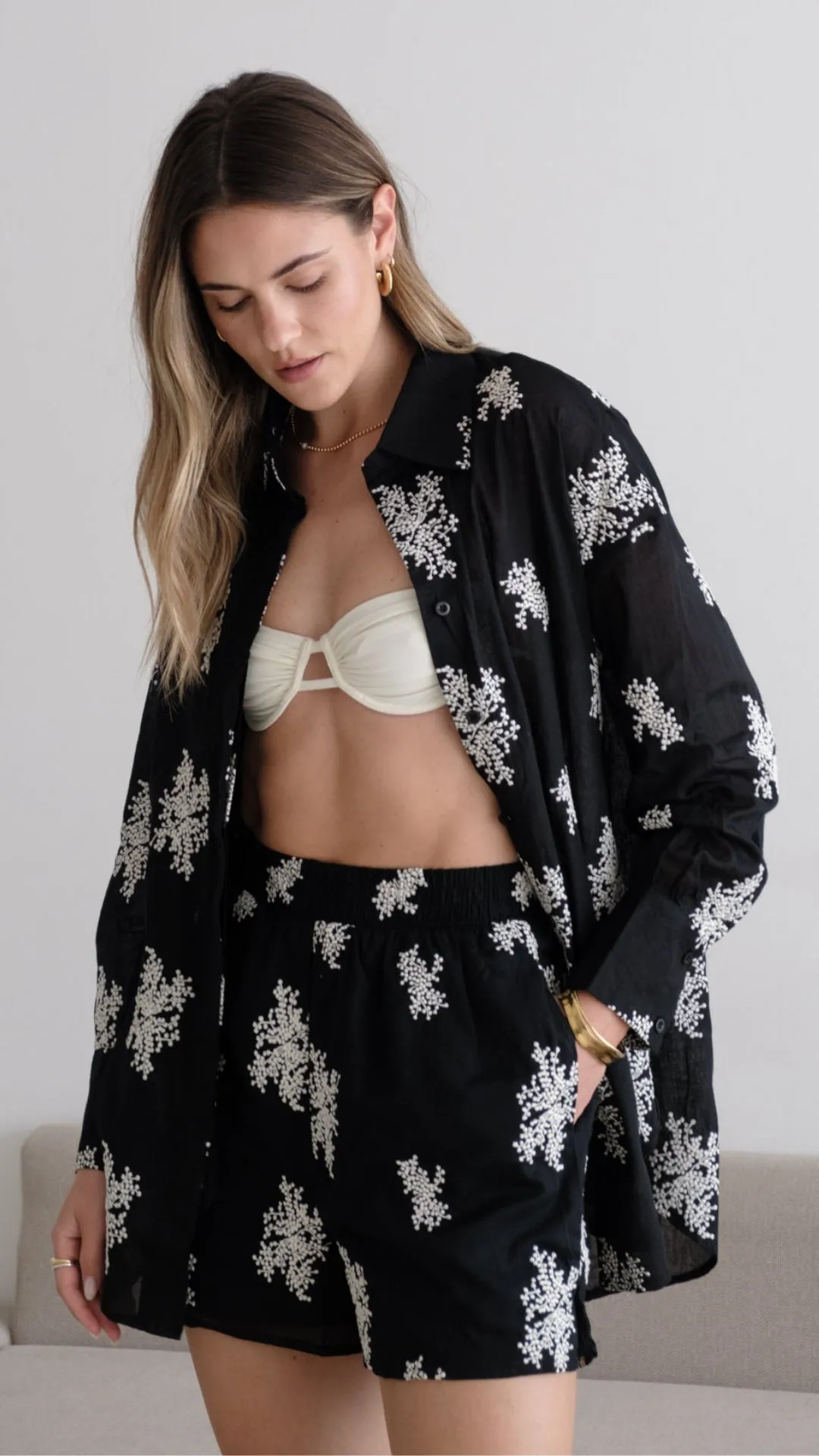 CELINA SHIRT - BLACK