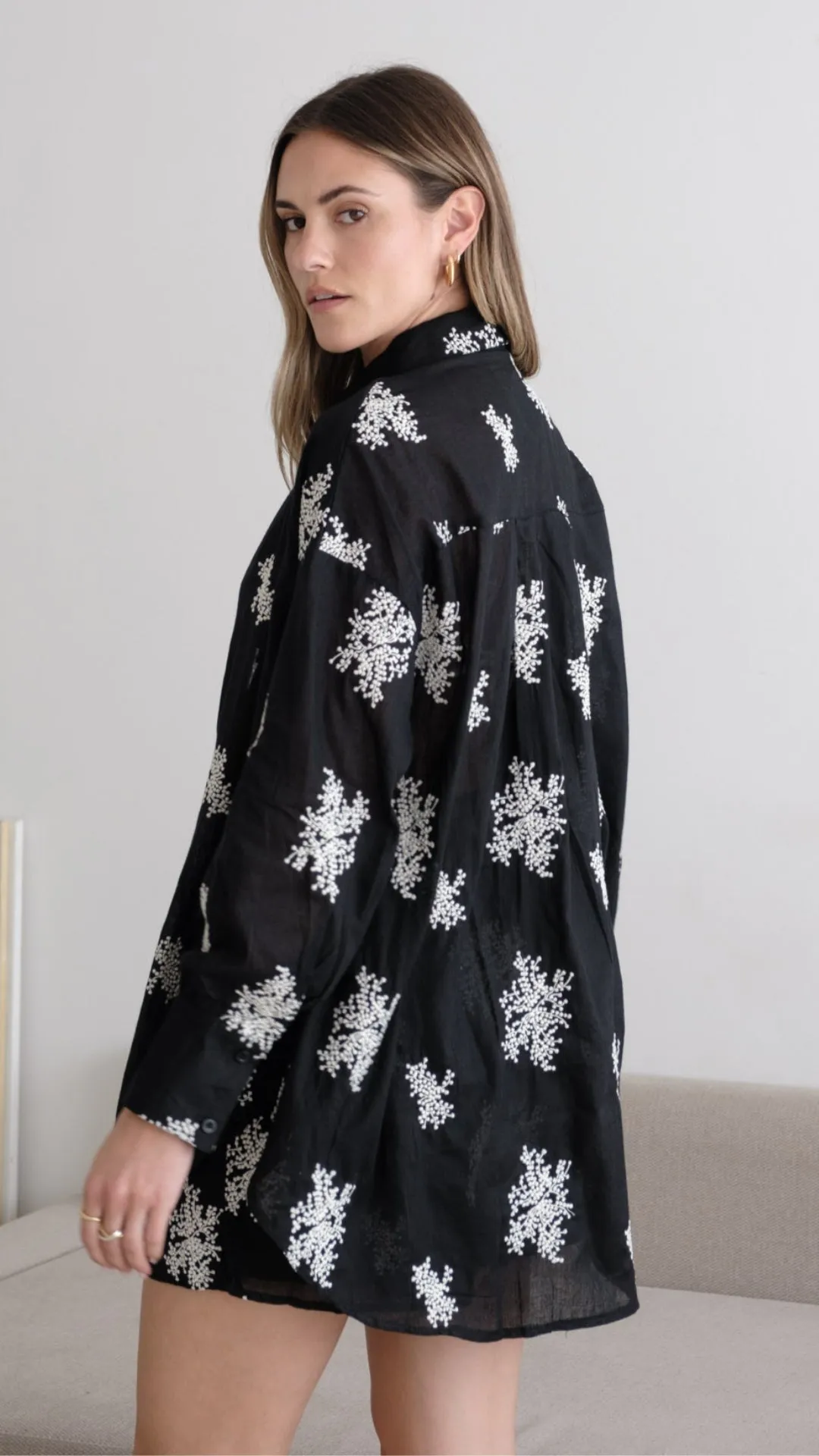CELINA SHIRT - BLACK
