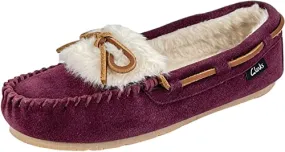 Clarks Adalyn Burgundy Mocassin Vamp Comfort Rounded Toe Scuff Fashion Slippers