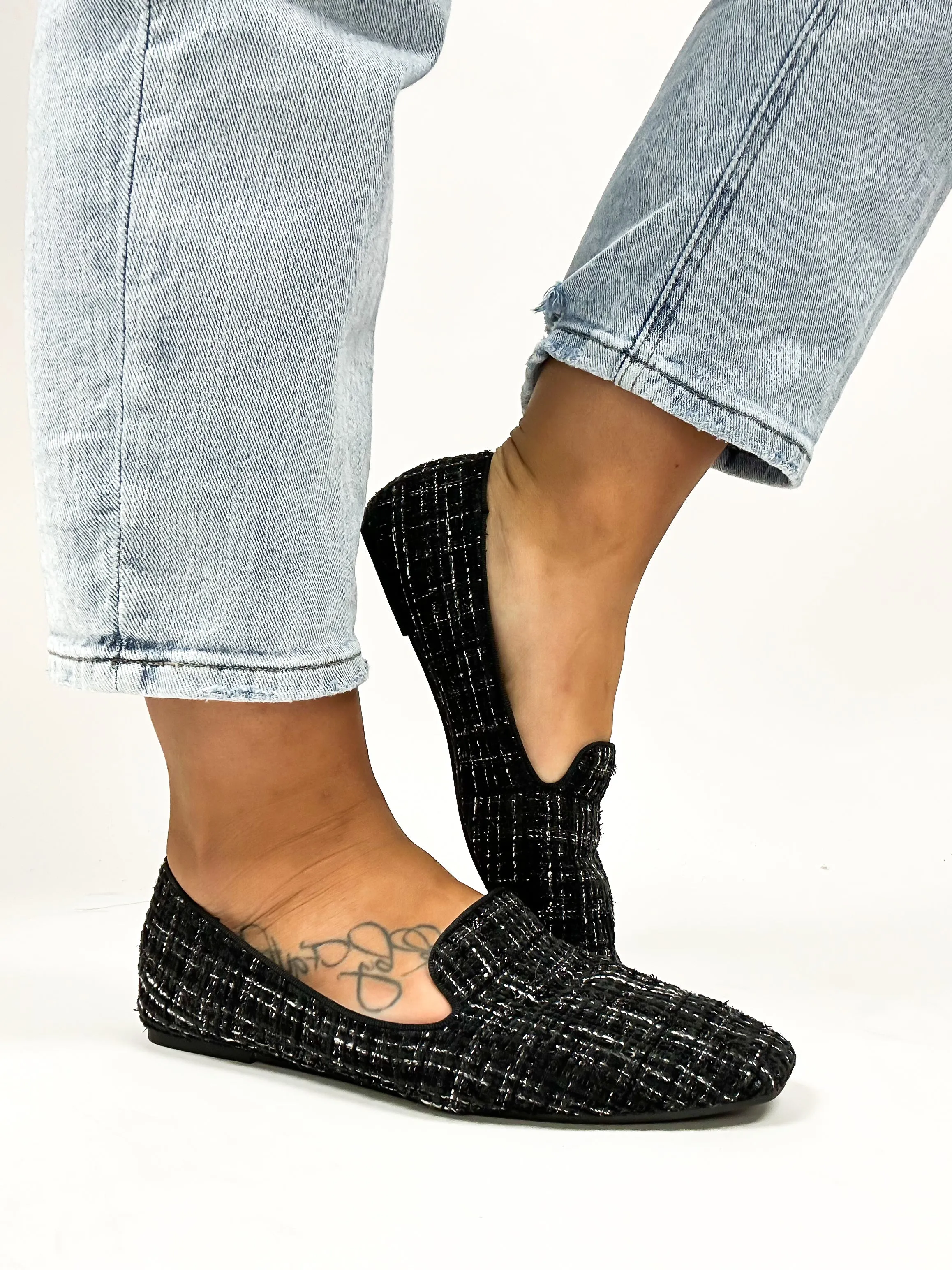 Corky's Black Tweed Goody 2 Shoes Flats FINAL SALE
