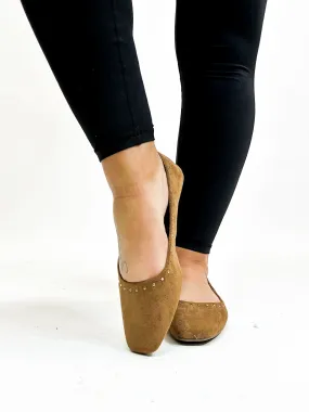 Corky's Tobacco Faux Suede Just In Time Flats FINAL SALE