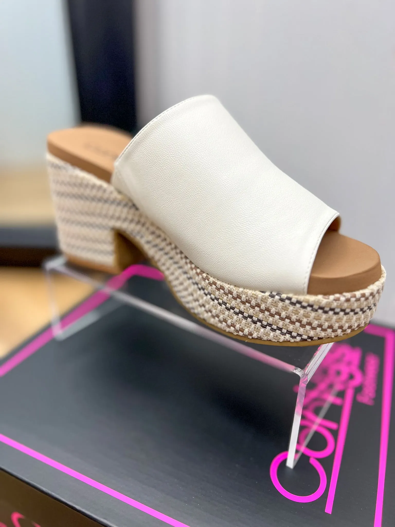 Corkys Totally Buggin Ivory Wedge