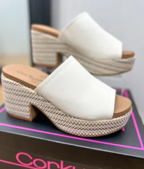 Corkys Totally Buggin Ivory Wedge