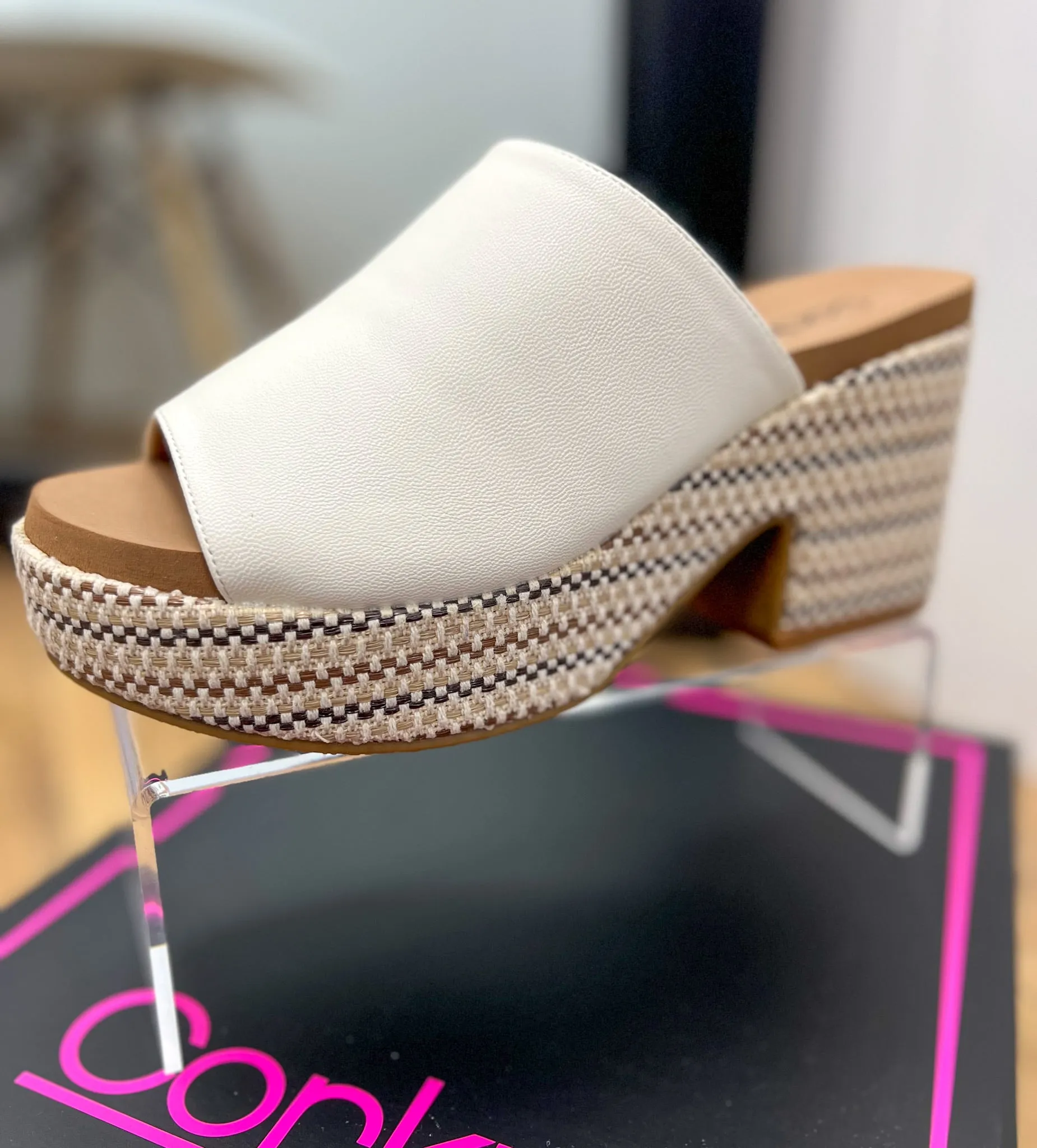 Corkys Totally Buggin Ivory Wedge