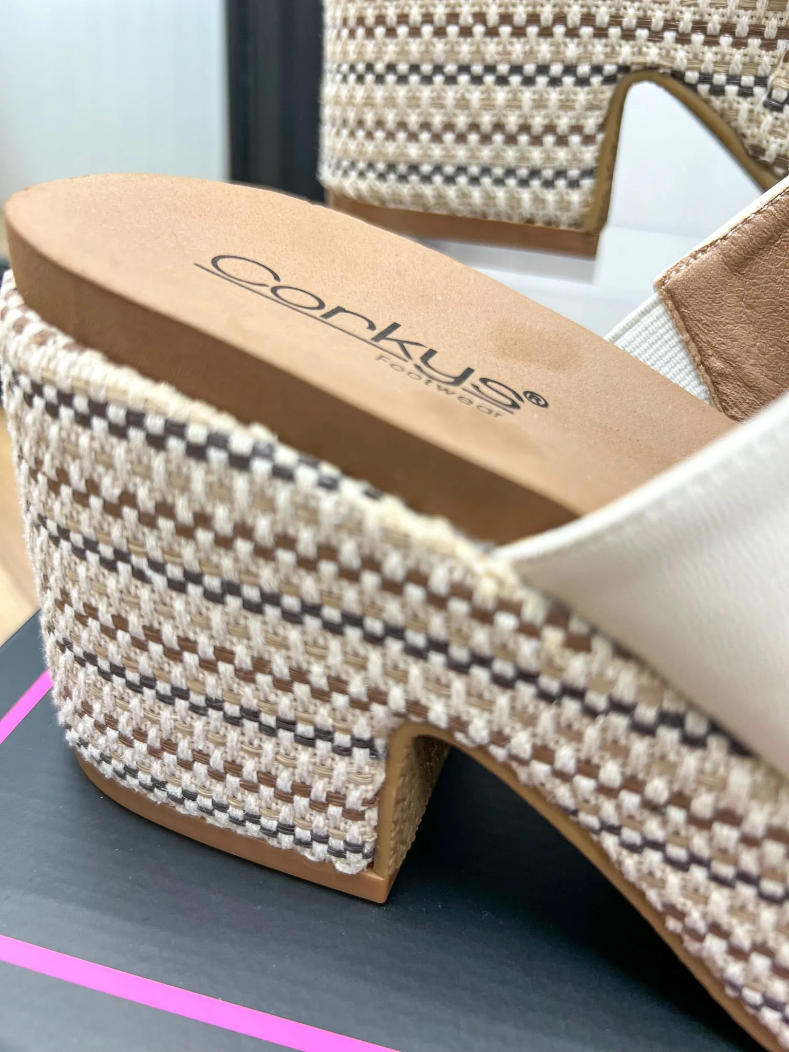 Corkys Totally Buggin Ivory Wedge