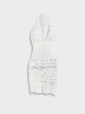 Crochet White Beach Dress