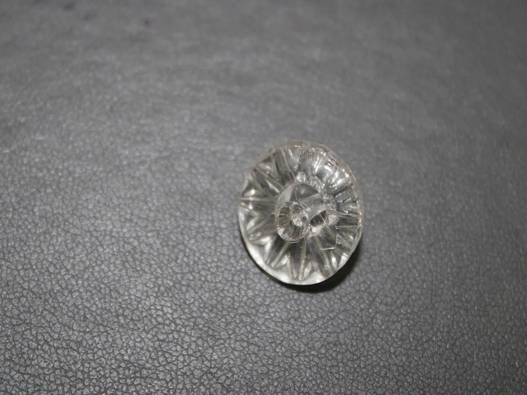Crystal White Flat Suit Buttons