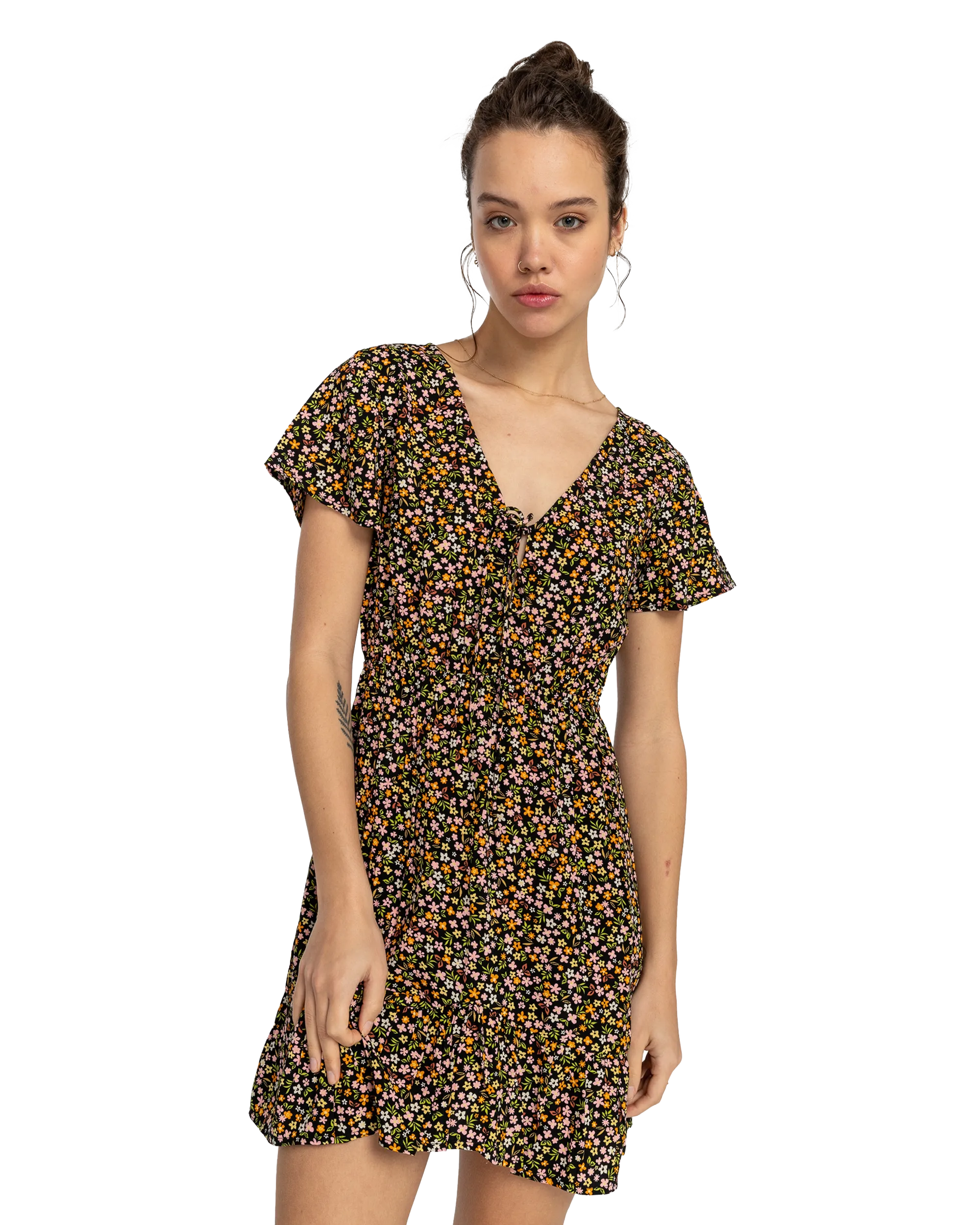 Day Trippin Dress in Black Sands