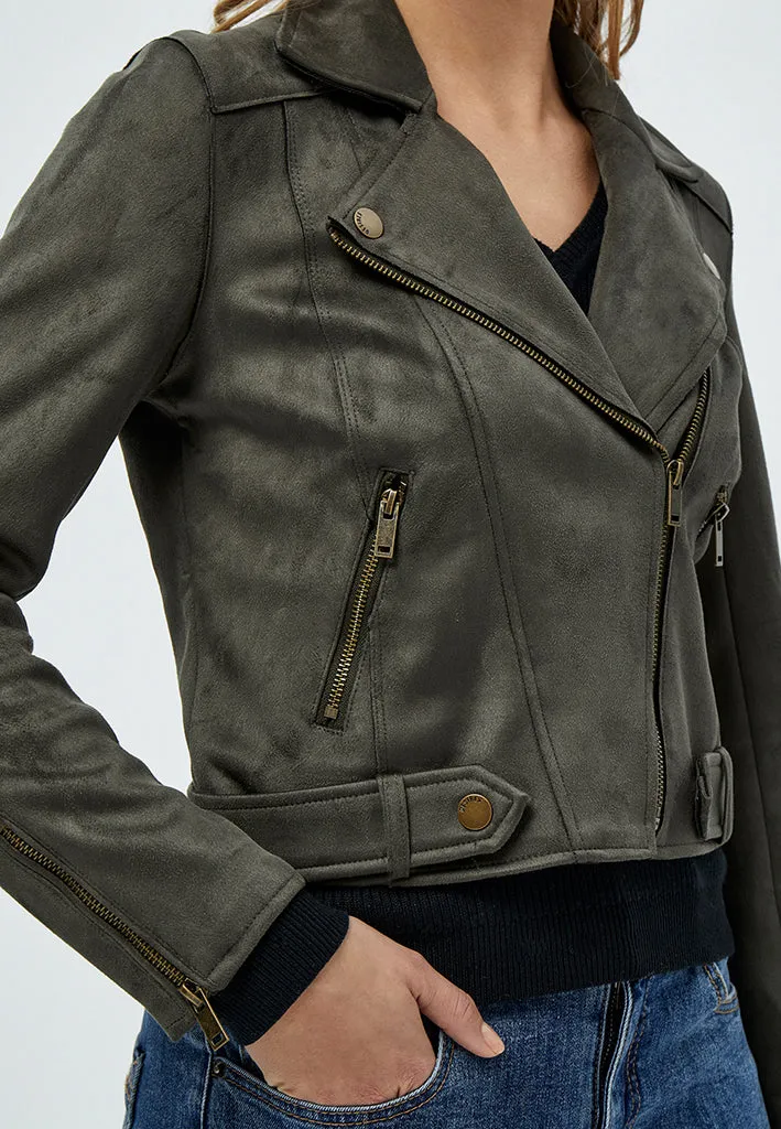 DSTabarak Biker Jacket - Beluga Green