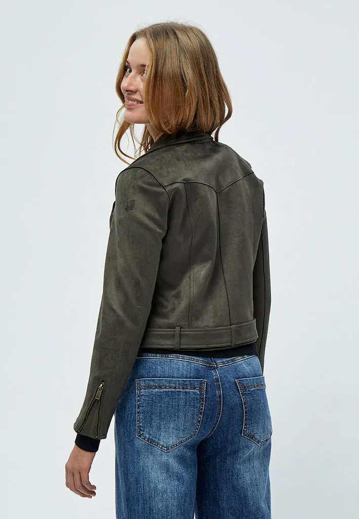 DSTabarak Biker Jacket - Beluga Green