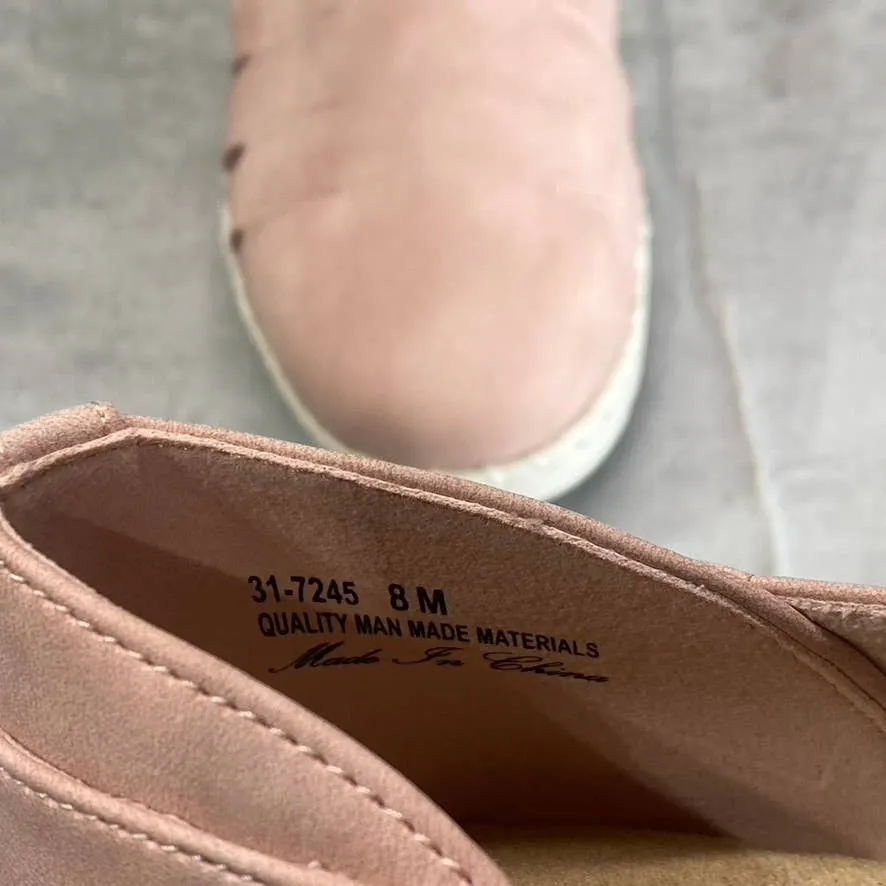 EASY STREET Women's Blush Bugsy Round-Toe Slip-On Comfort Flats SZ 8
