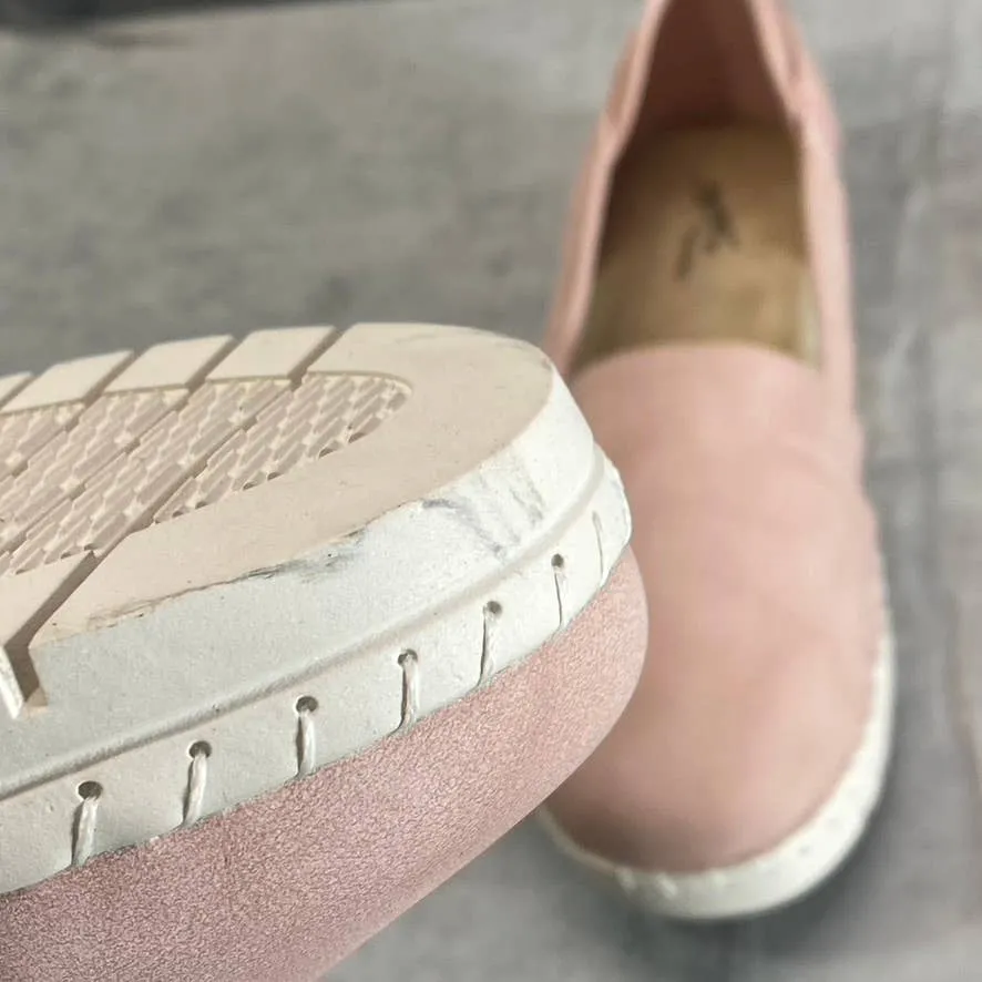 EASY STREET Women's Blush Bugsy Round-Toe Slip-On Comfort Flats SZ 8