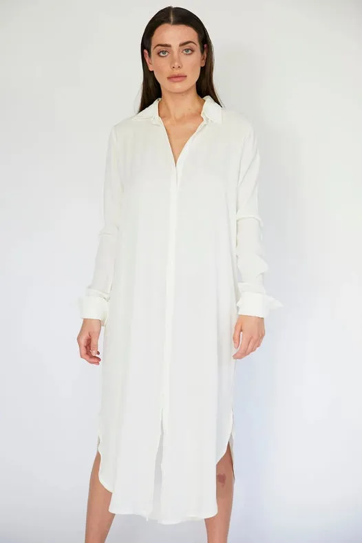 Eddie Shirt Dress - Ivory