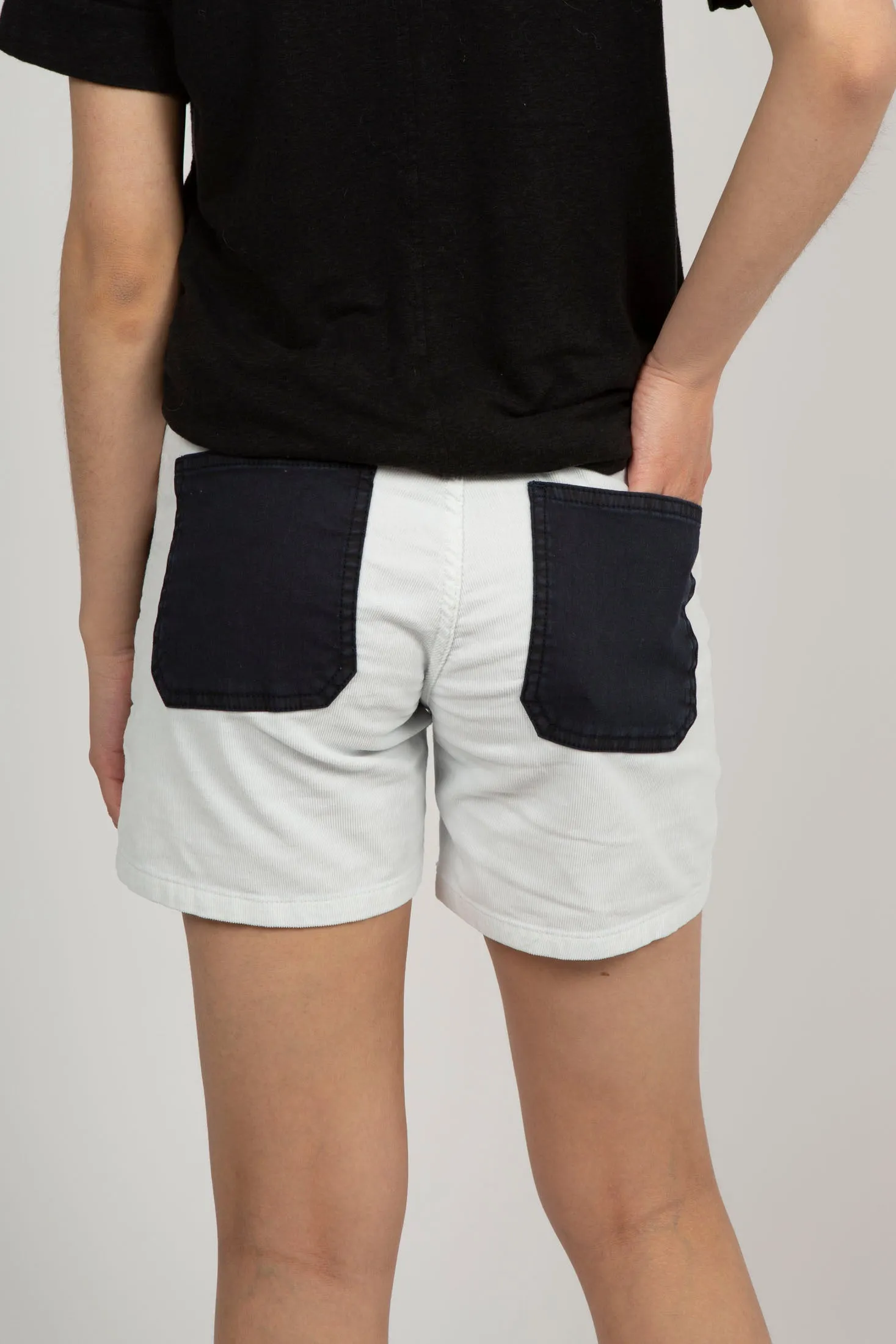 Emilia Classic Cord Shorts - Ecru