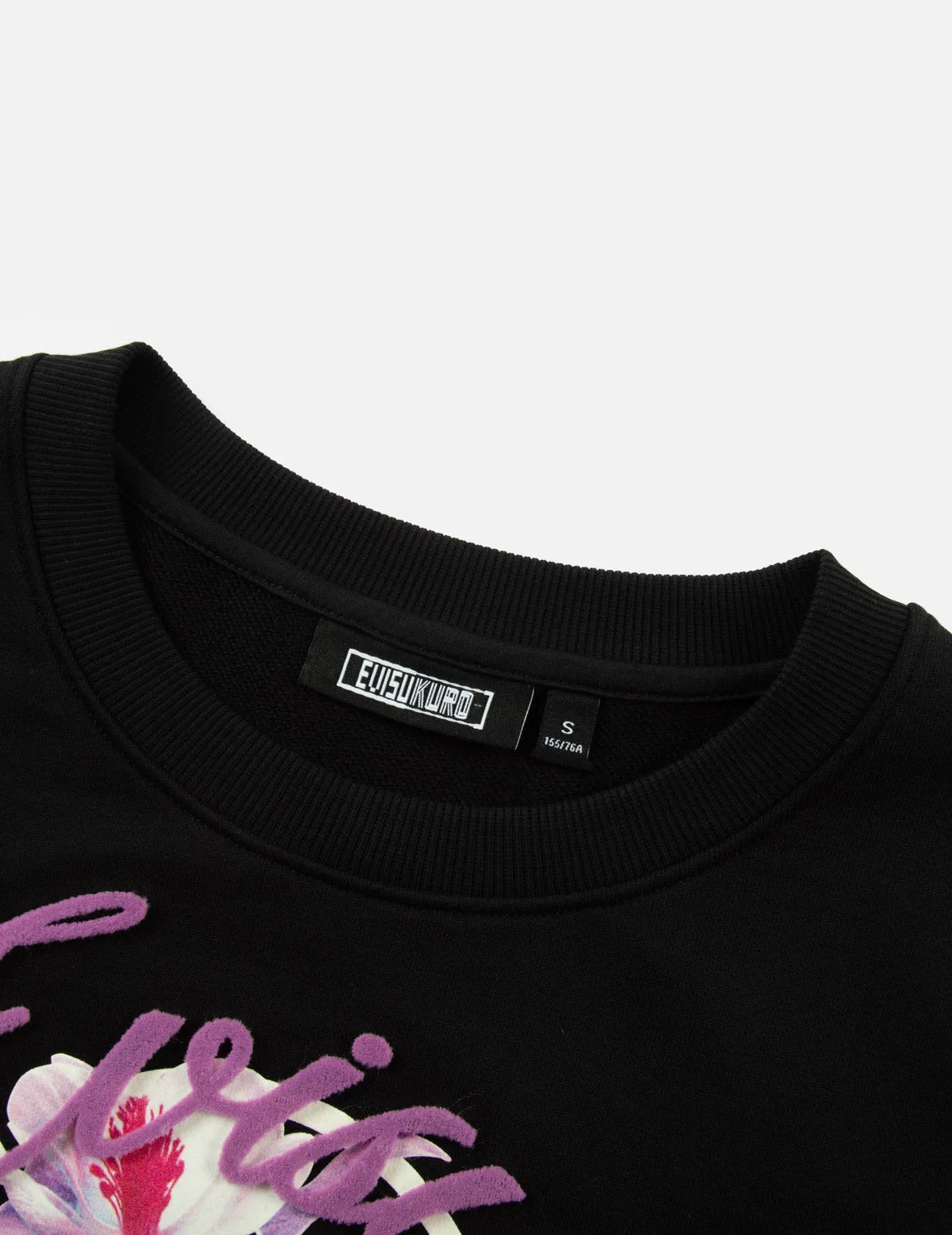 Floral Kamon Print and Logo Jacquard Loose Fit Sweatshirt