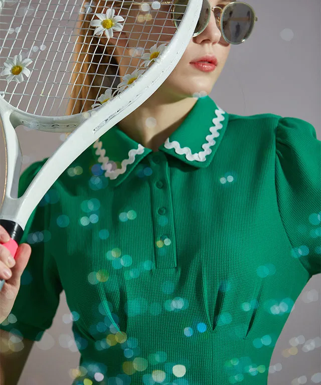 Flow Dress- Green