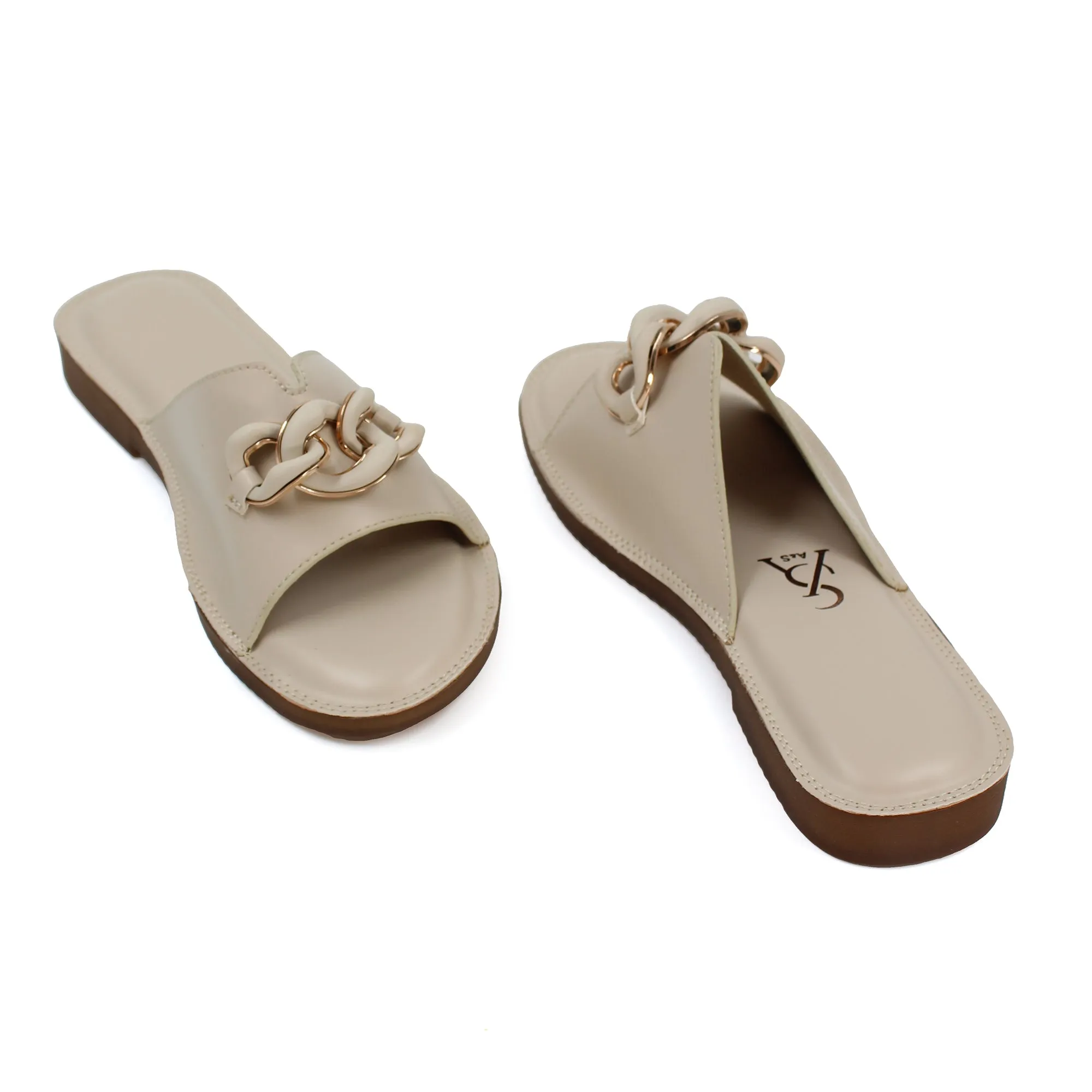 Golden Chain Detail Flats