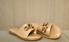 Golden Chain Detail Flats
